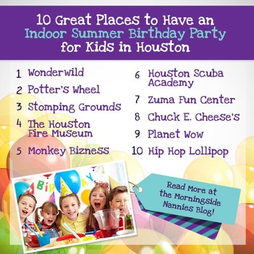 10 Great Places to Have an Indoor Summer Birthday Party for Kids in ...