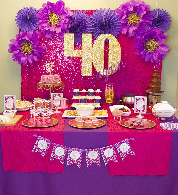 13 best 40th Birthday Party Ideas images on Pinterest