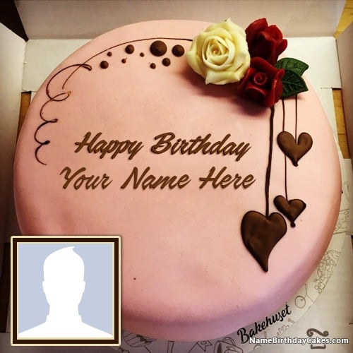 15+ Happy Birthday Chocolate Cake With Name &  Photo