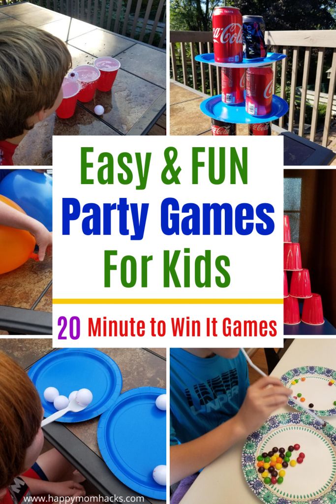 20 Easy Minute to Win It Games for Kids &  Groups