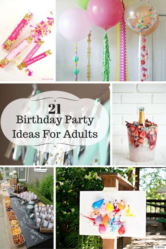 21 Ideas For Adult Birthday Parties