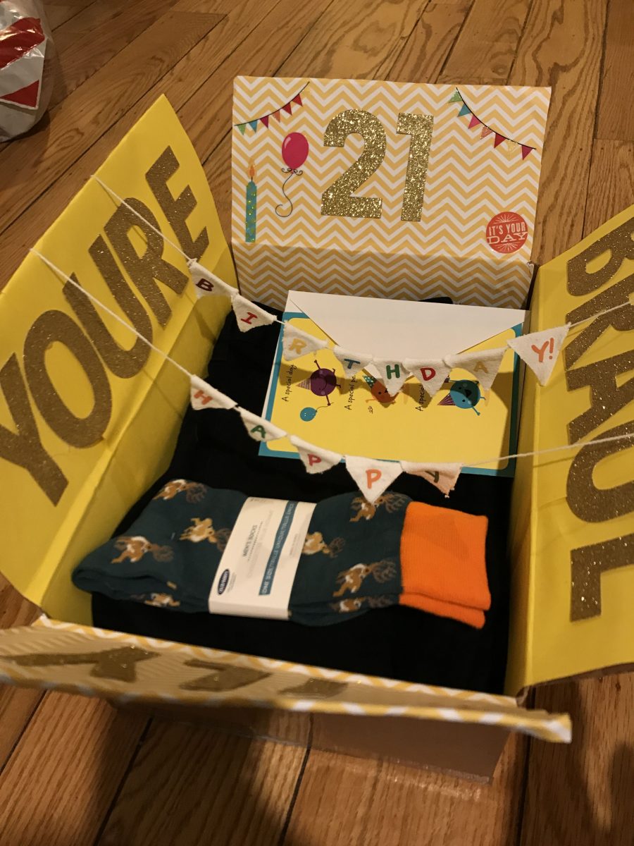 21st birthday surprise box for boyfriend