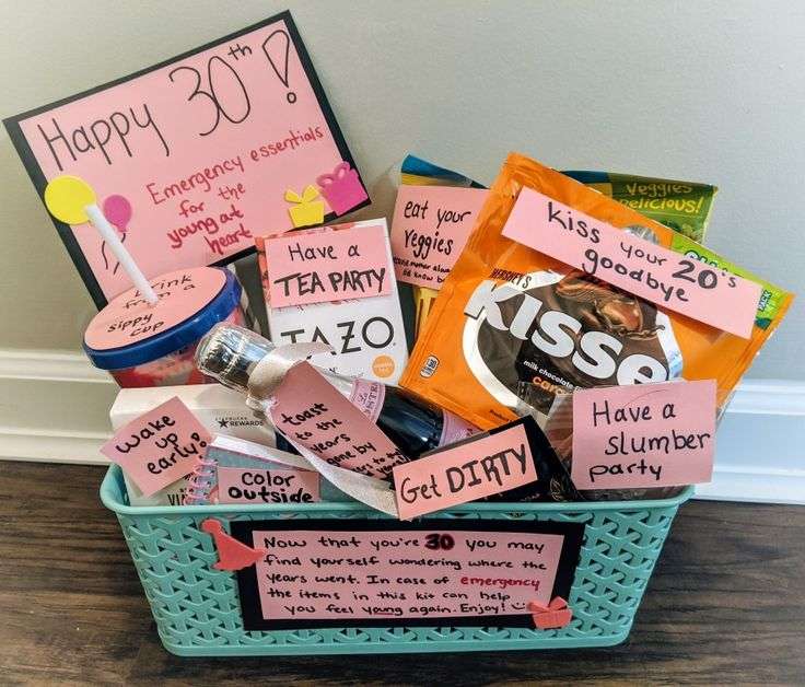 30th Birthday Gift Basket in 2021