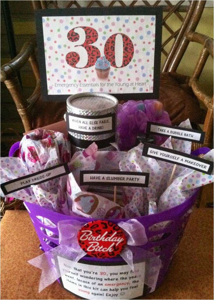 30th Birthday Gift Baskets for Her 26 Best Images About Gifts On ...