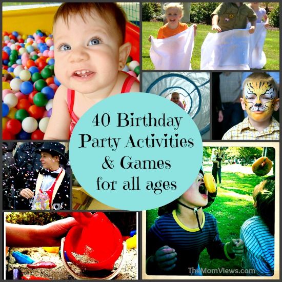 40 Kids Birthday Party Activities and Games for all ages No birthday ...