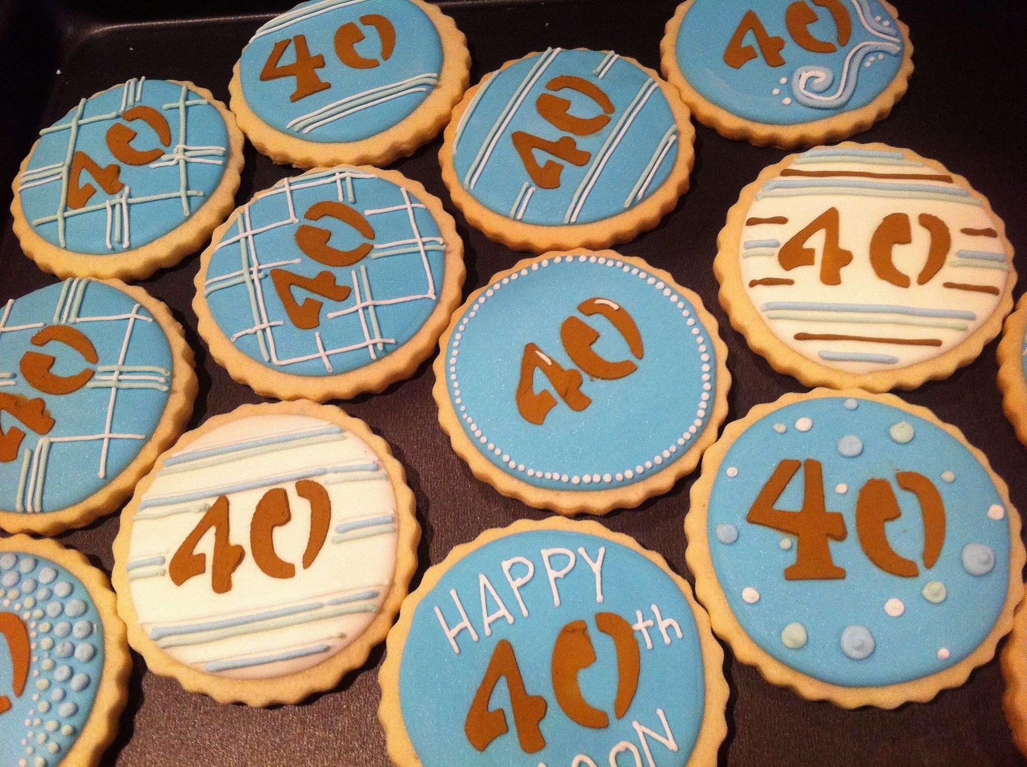 40Th Birthday Cookies For Him : Bee