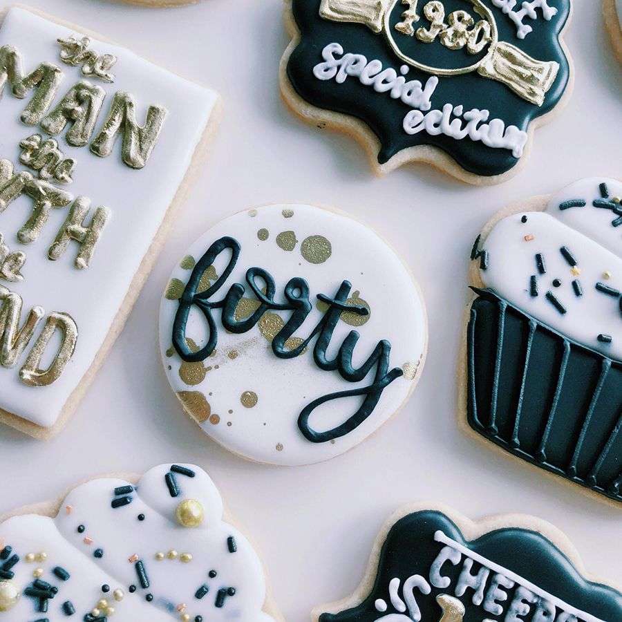 40Th Birthday Cookies For Him / Fabulous 40th Birthday ...