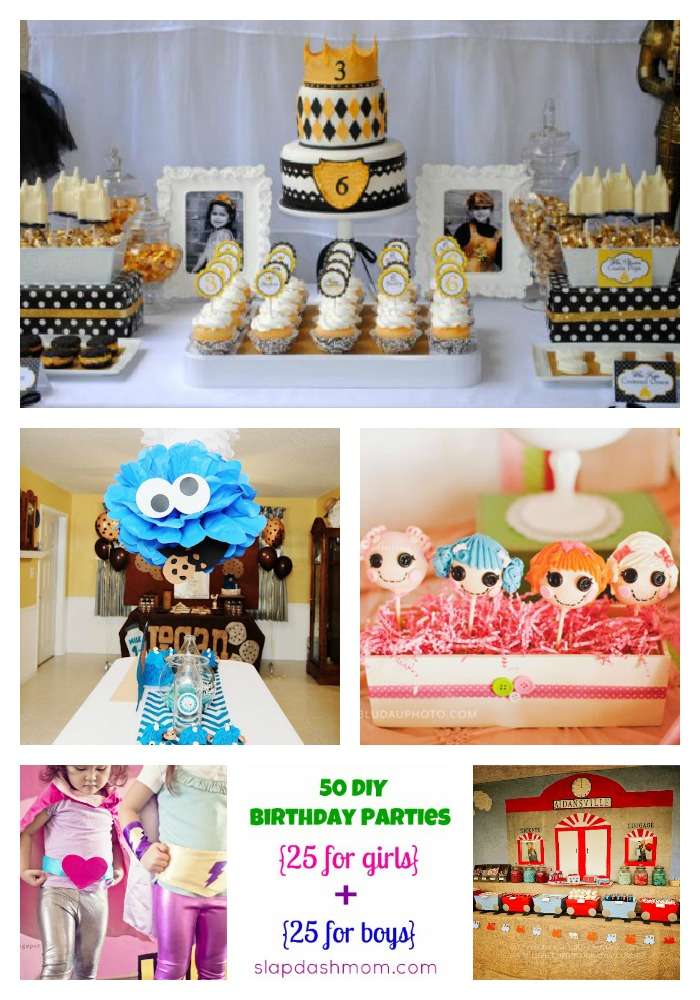 50 Birthday Party Ideas {25 for Girls + 25 for Boys}