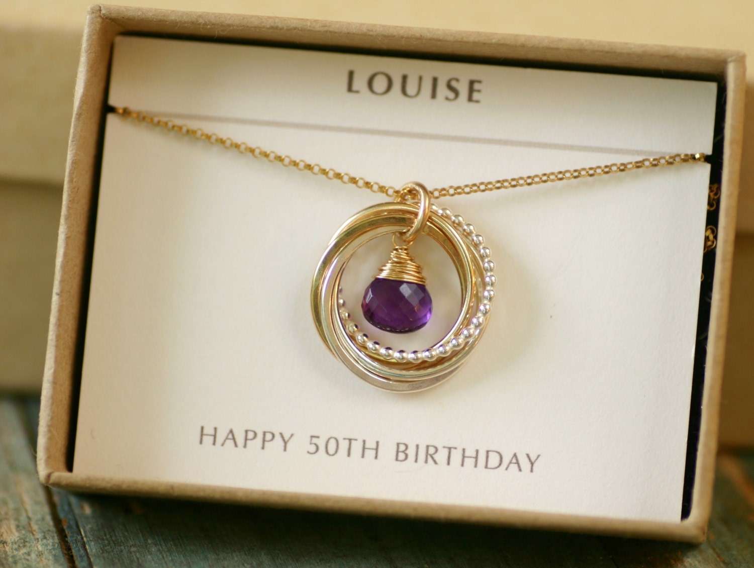 50Th Birthday Gift Ideas For Wife Jewelry : 50th Birthday ...