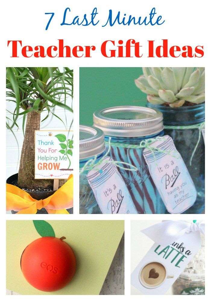 7 Last Minute Teacher Gift Ideas