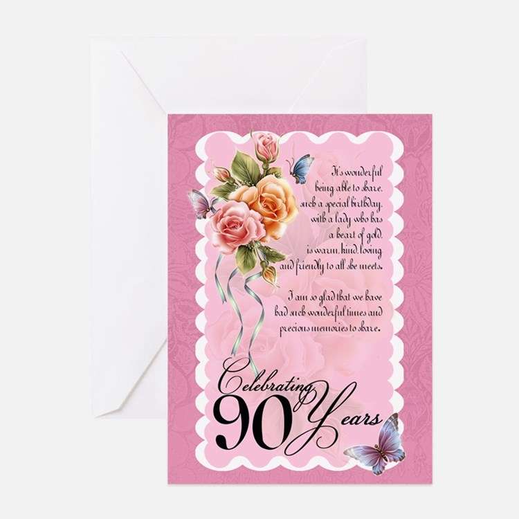 90 Year Old Birthday Greeting Cards