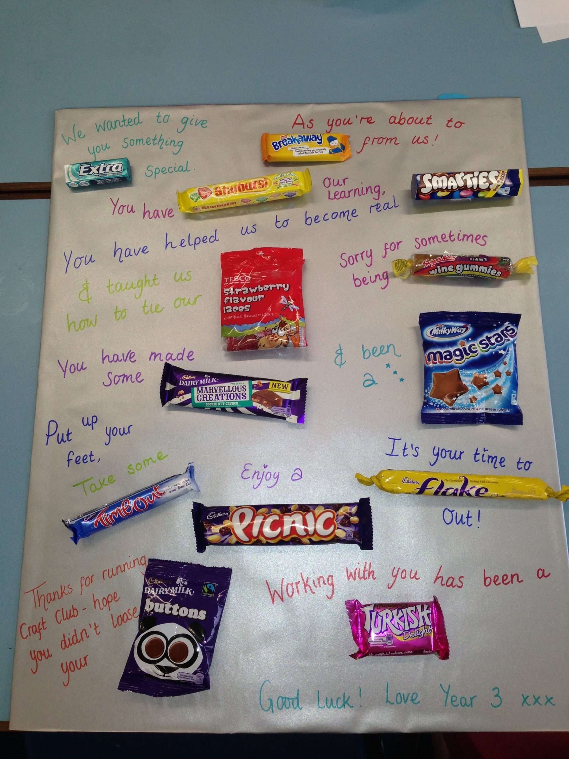 A good bye card to a fellow teaching assistant. Creative ...