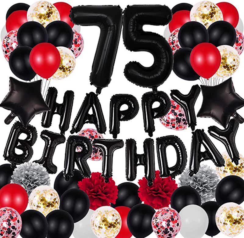 Amazon.com: happy 75th birthday decorations