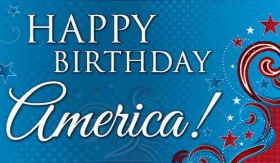 America Birthday eCard