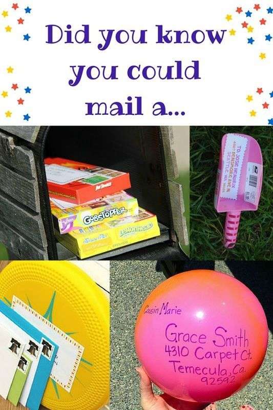 Awesome things you can mail!
