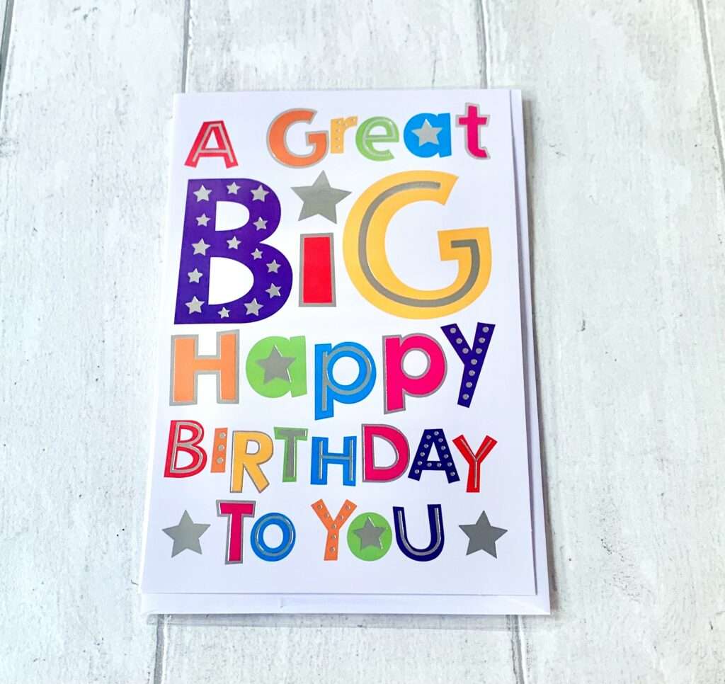 Big Happy Birthday Greeting Card