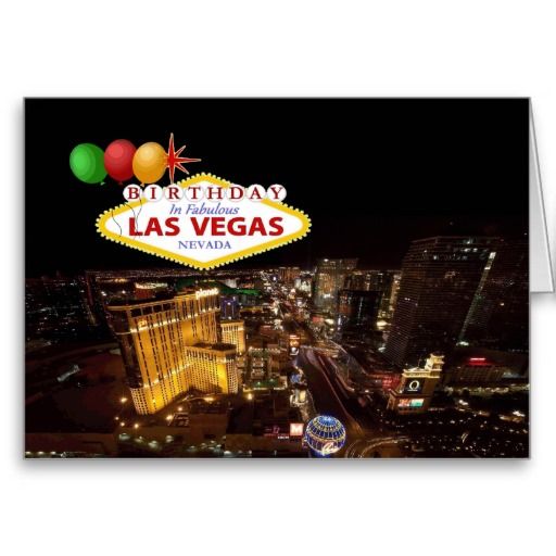 BIRTHDAY In Fabulous Las Vegas Card