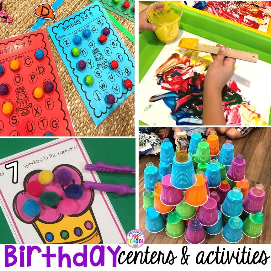 Birthday Themed Centers &  Activities for Little Learners ...
