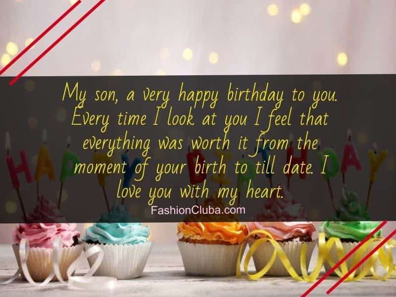 Birthday wishes For Son From dad and mom