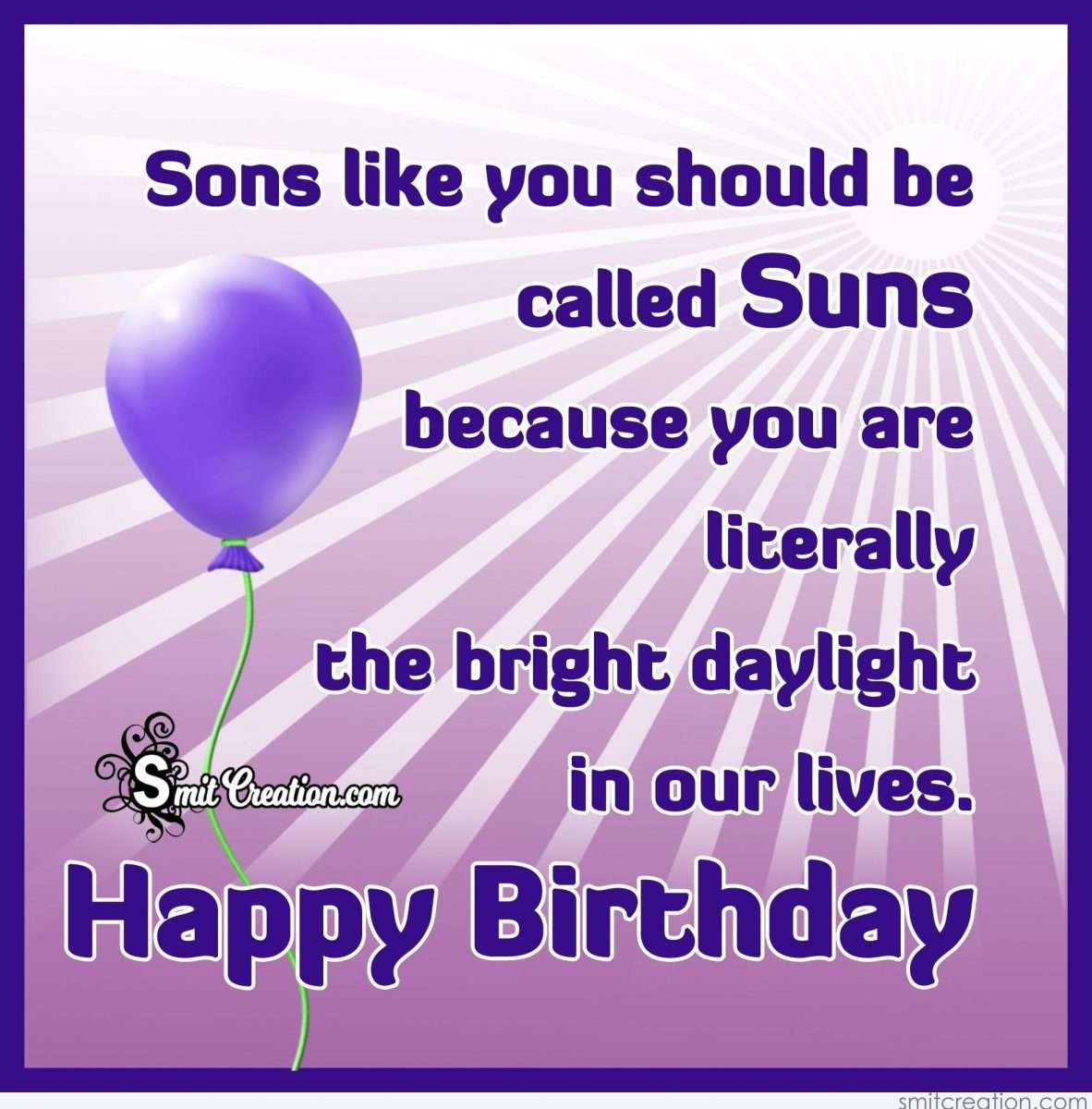 Birthday Wishes for Son Images, Pictures and Graphics