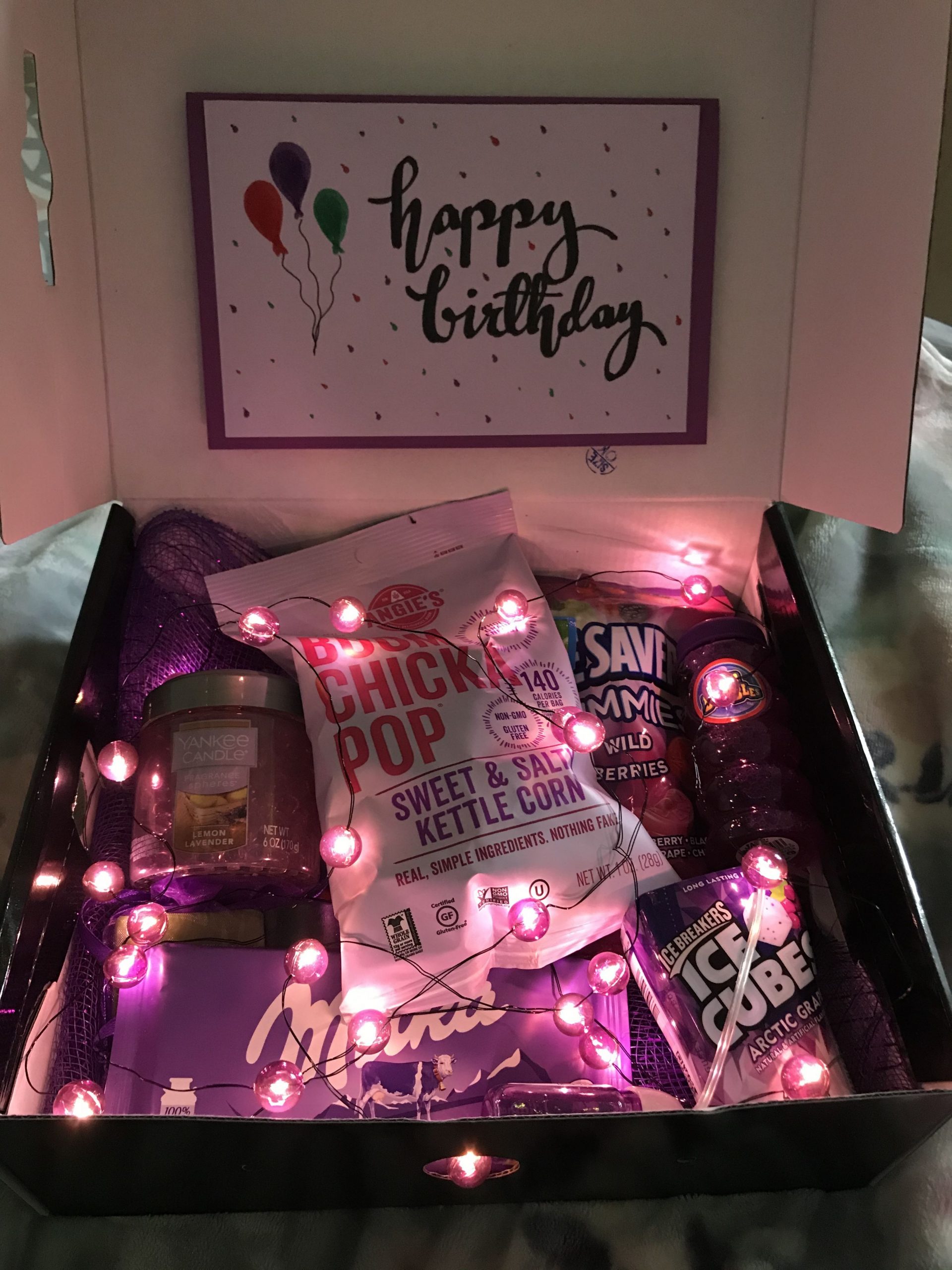Box of Purple Gift Basket in 2020