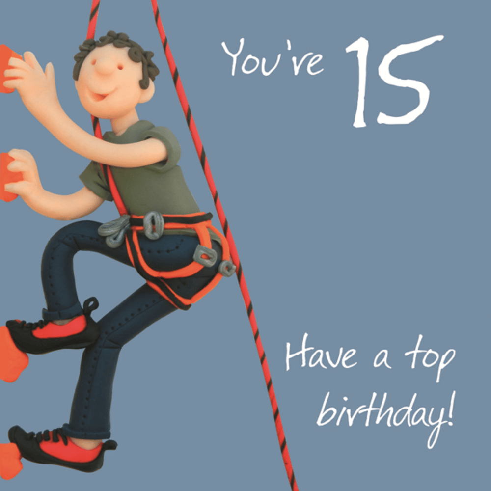 Boys 15th Birthday Greeting Card