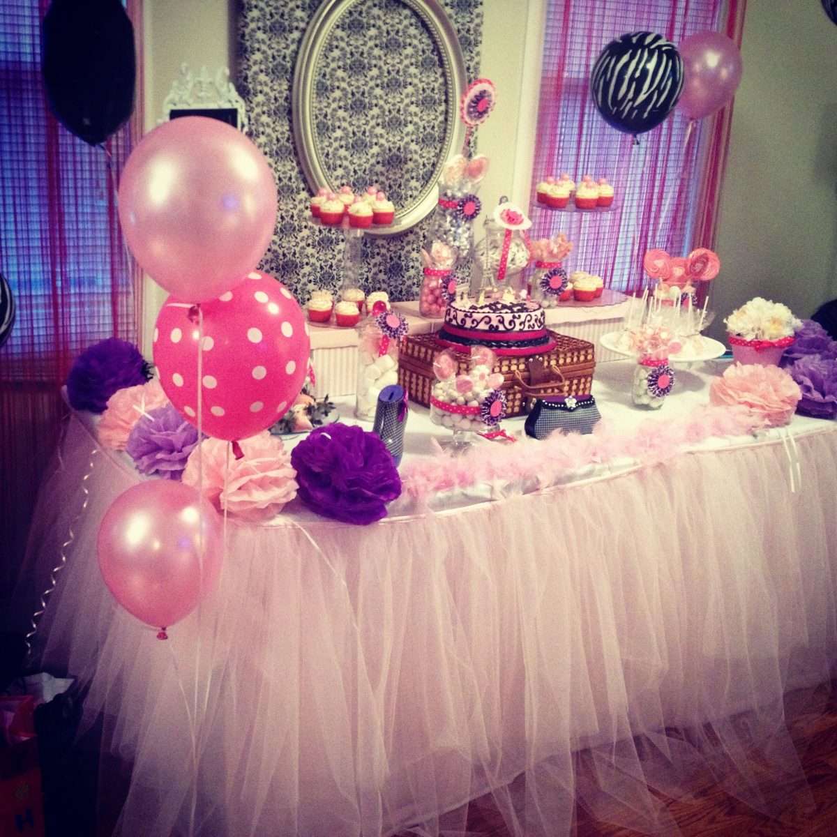 Candy table for a twelve years old girl