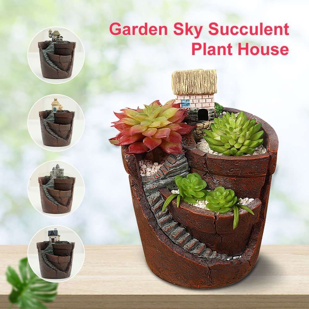 Creative Succulent Plant Pots,Resin Plant Pots,Mini Indoor ...