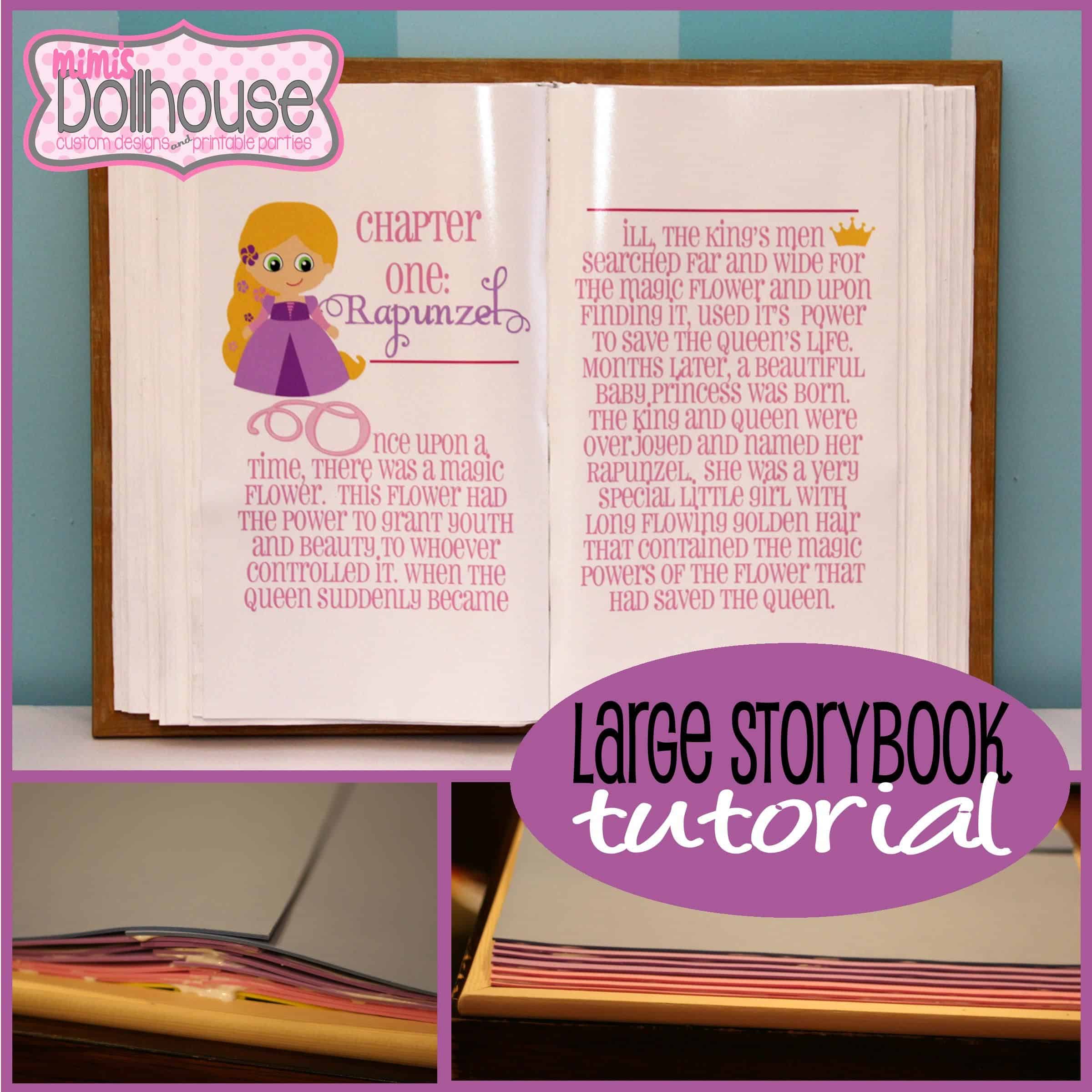 DIY Giant Storybook Tutorial for a Princess Party
