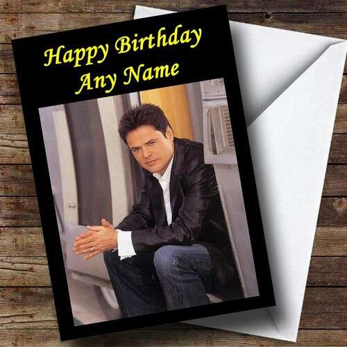 Donny Osmond Personalised Birthday Card