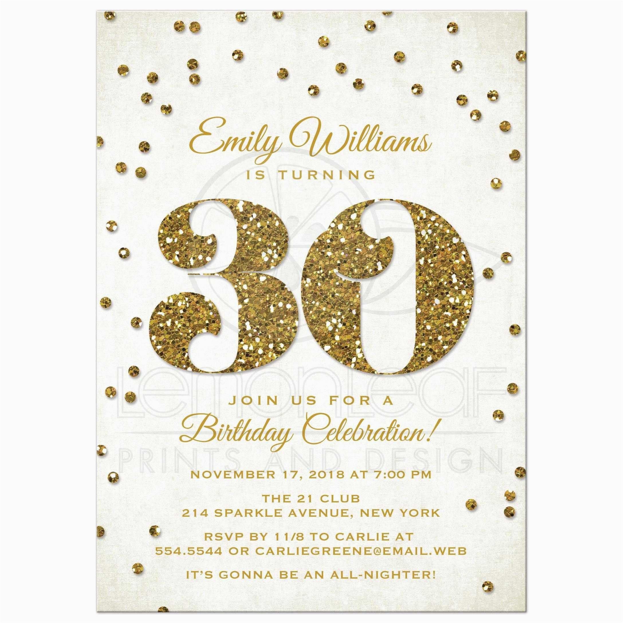 E Invites for Birthday Party 30th Birthday Invitations Templates Free ...