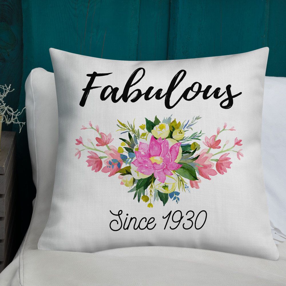 Fabulous Since 1931 Pillow Grandma Birthday Gifts Gifts For