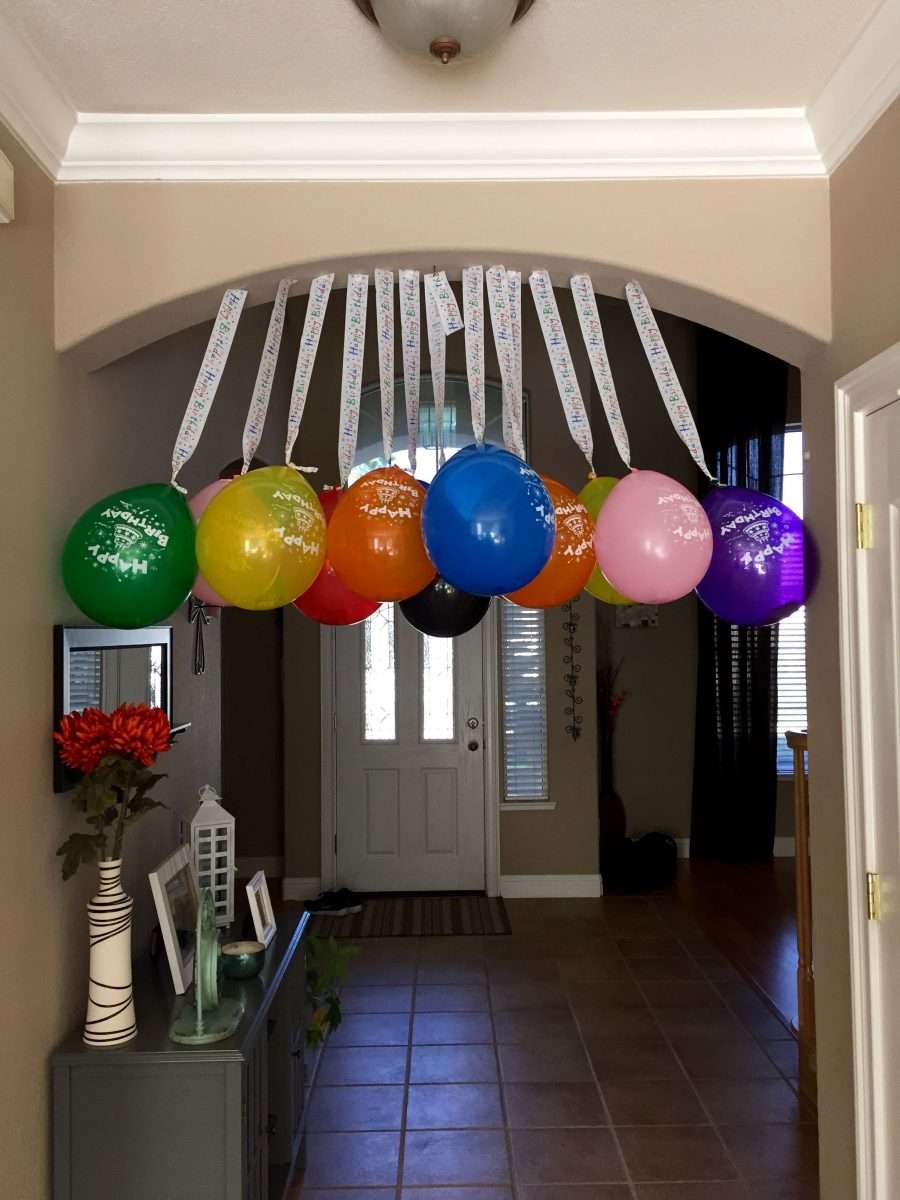 For my 13 year olds birthday party I stuffed cash in 13 balloons and ...