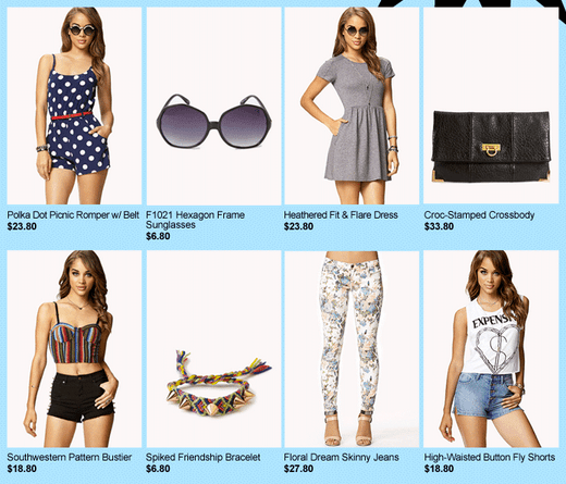 Forever 21 Canada Day Coupons: Free Shipping? No Minimum!