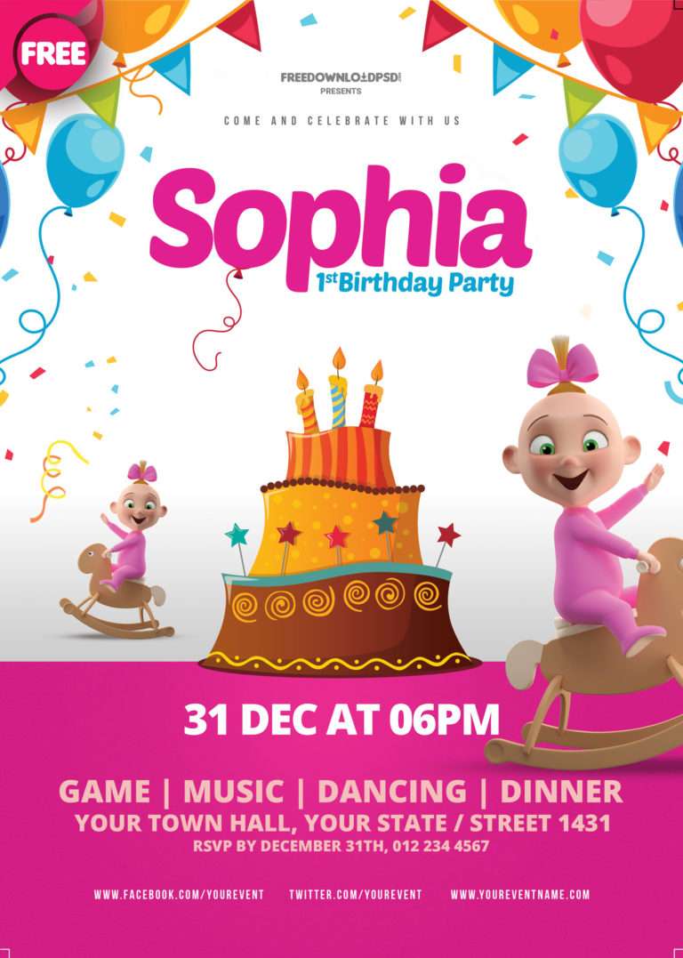 [Free Download] Birthday Party Flyer