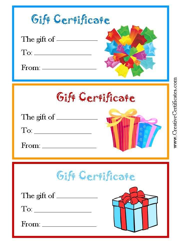 Free printable gift certificates, Printable gift ...