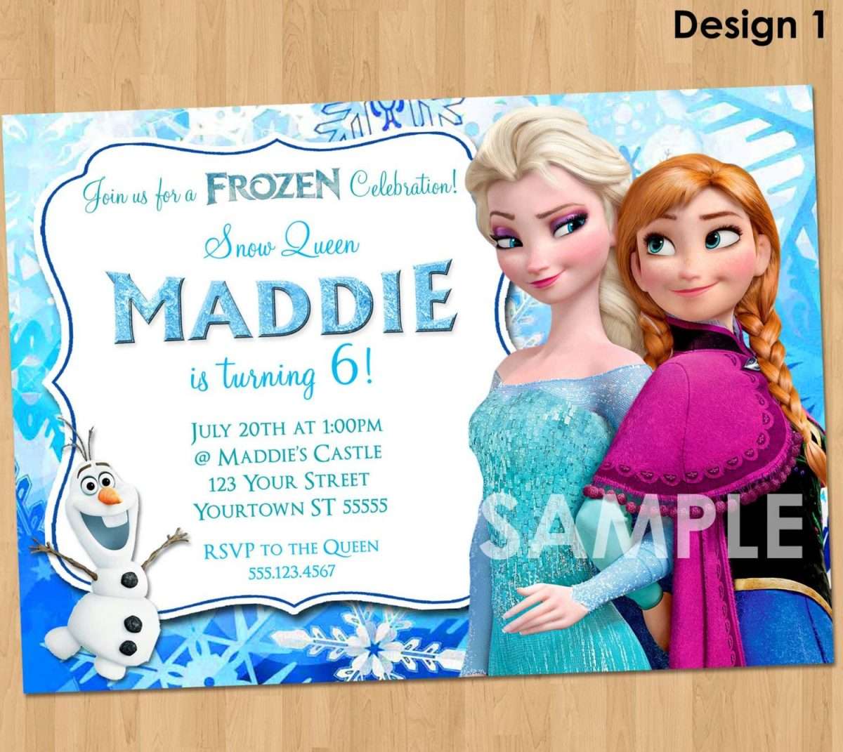 Frozen Invitation Frozen Birthday by KidsPartyPrintables on Etsy, $7.99 ...