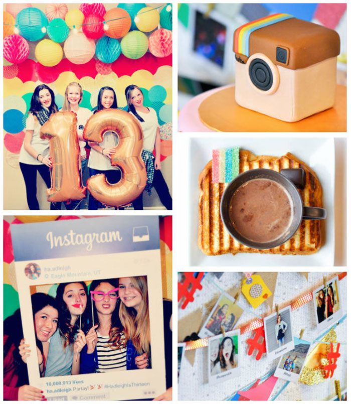 Glam Instagram Themed 13th Birthday Party
