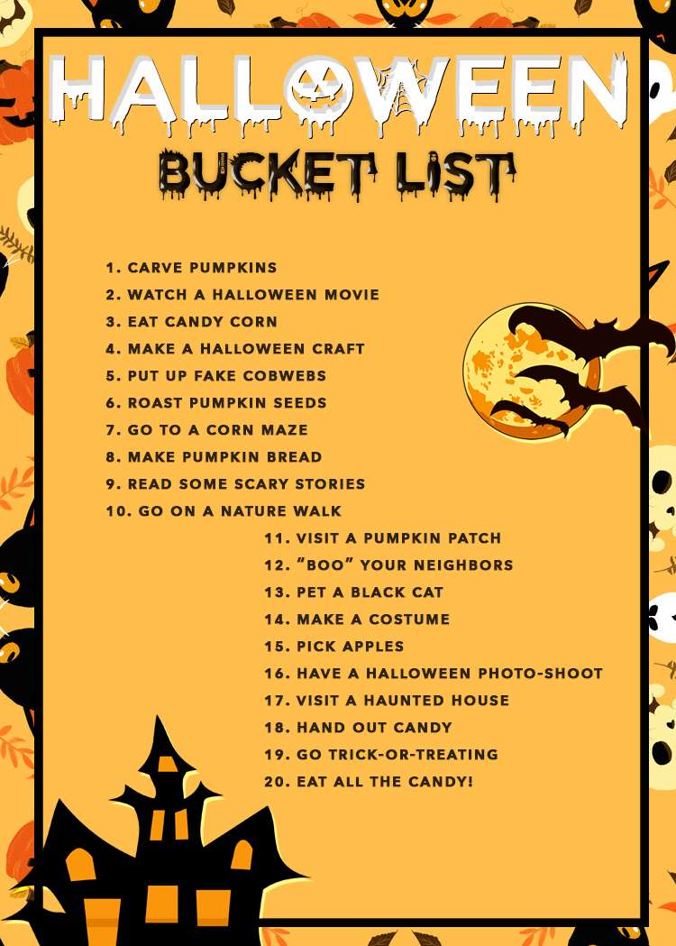 Halloween Bucket List: 20 fun things to do this season