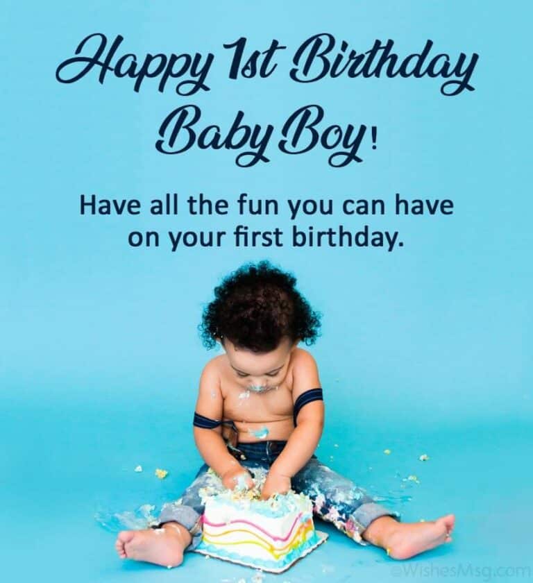 Happy 1st Birthday Boy Wishes
