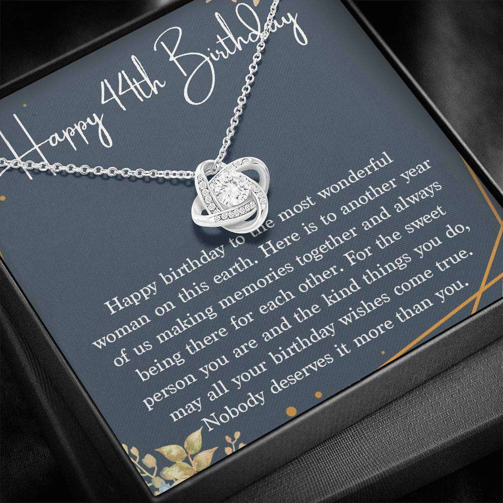 Happy 44th Birthday Necklace Gift for Her, 44th Birthday Gifts for Wom ...