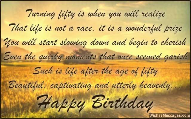 Happy Birthday 50 Years Quotes 50th Birthday Wishes Quotes ...