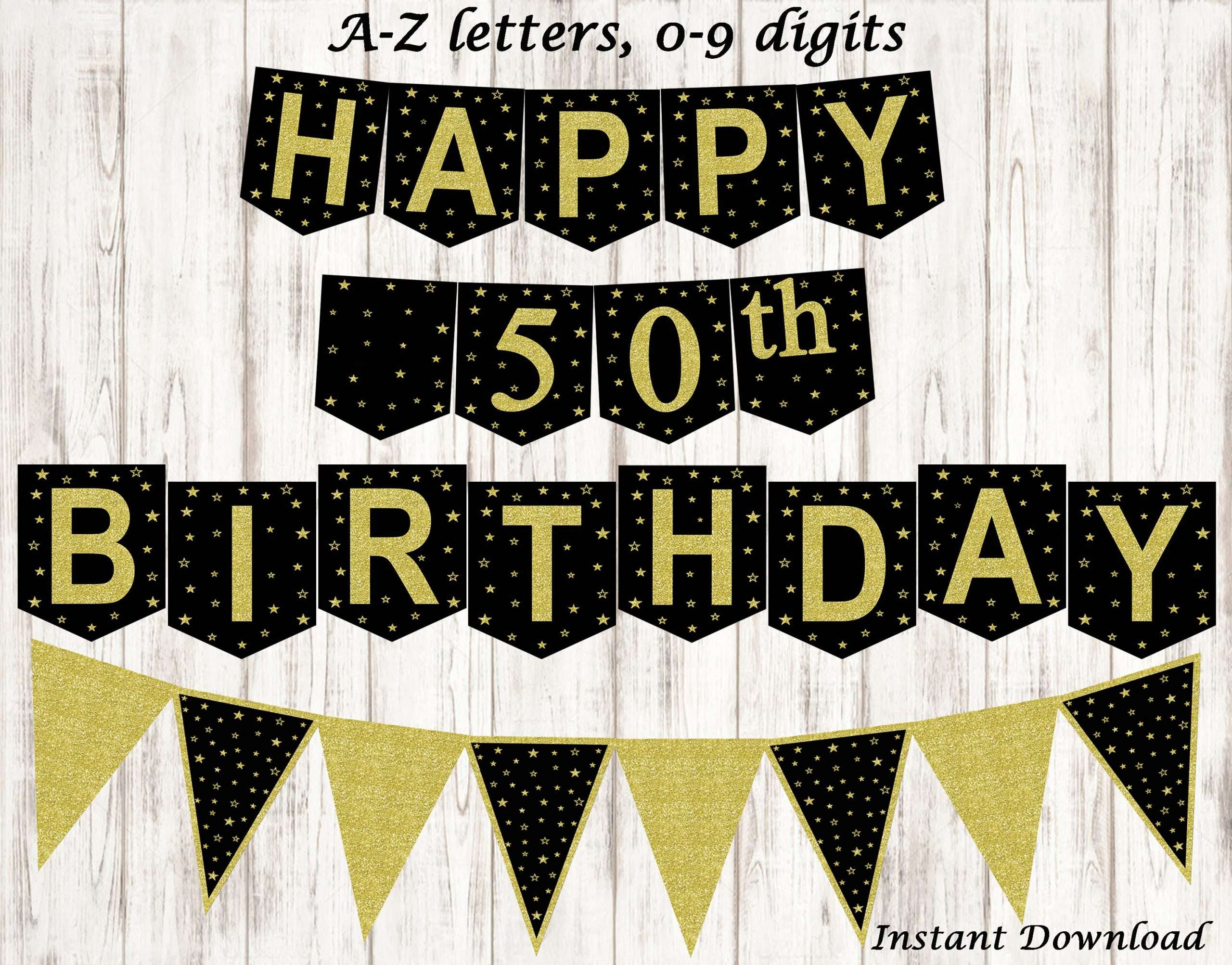 Happy Birthday Banner Personalized Adult Bunting Banner