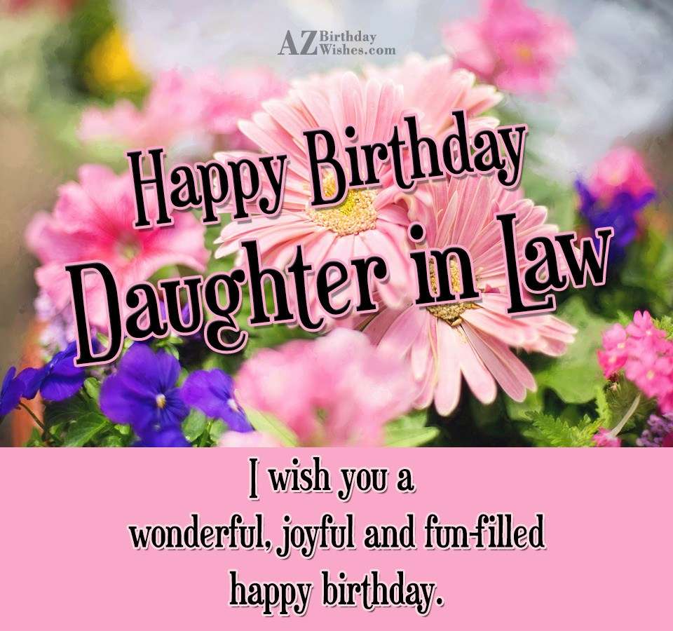 Happy Birthday Daughter In Law