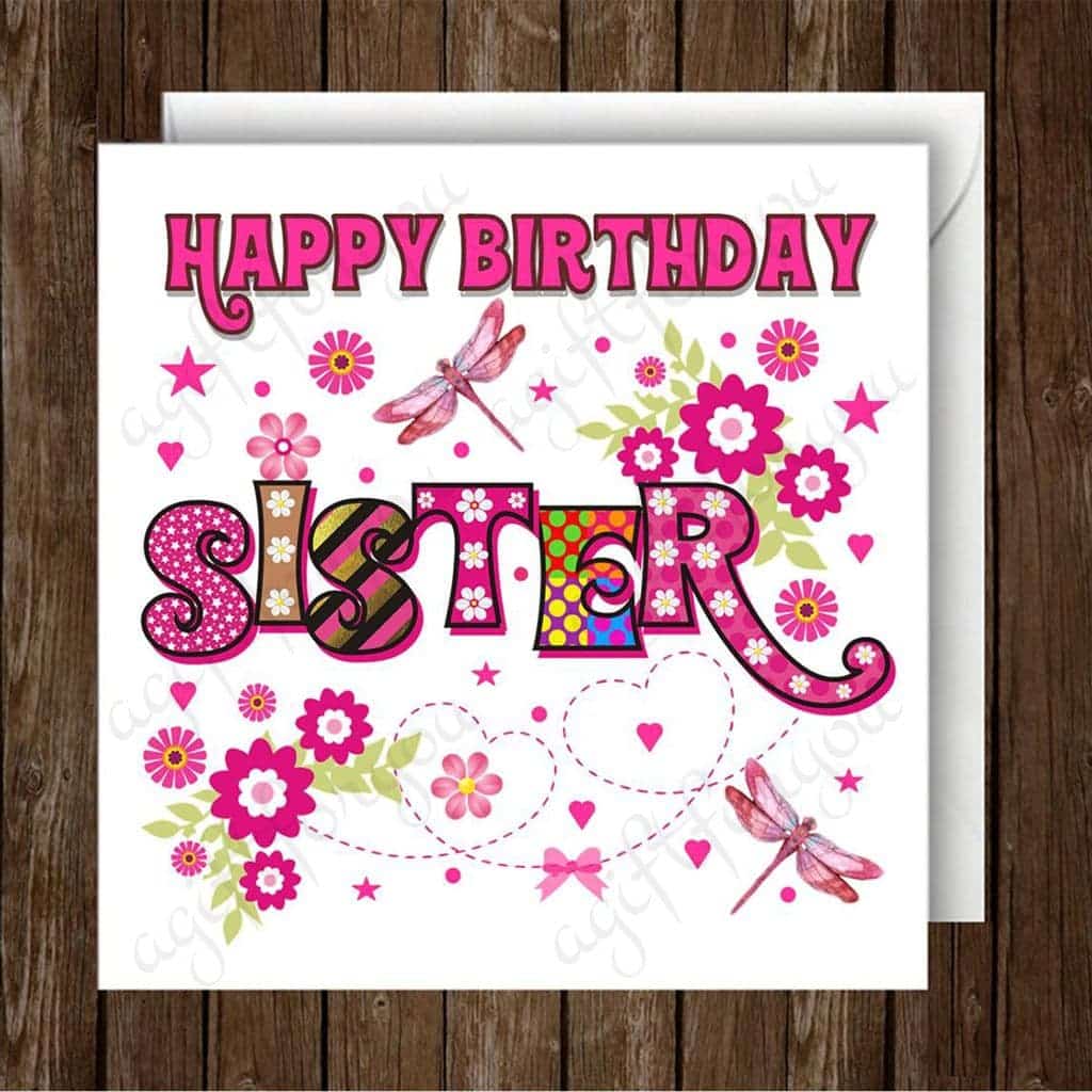 Happy Birthday Sister Greeting Card