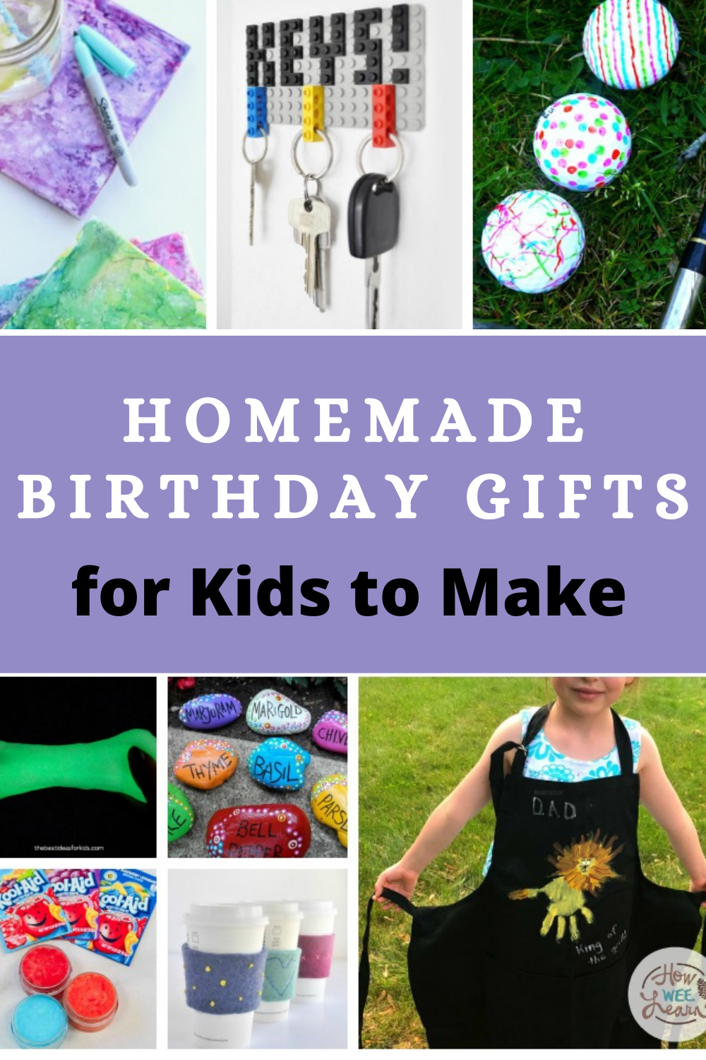 Homemade Birthday Gifts for Kids to Make