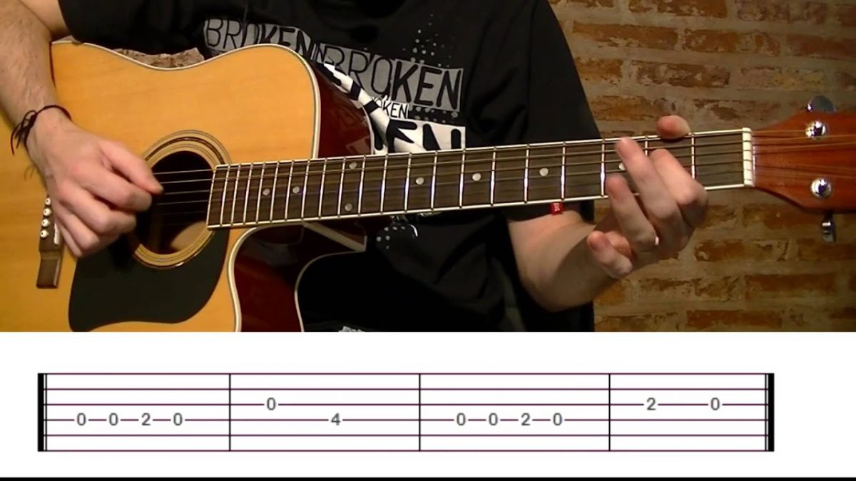 How To Play Happy Birthday: Acoustic Guitar Lesson with Tabs! TCDG ...