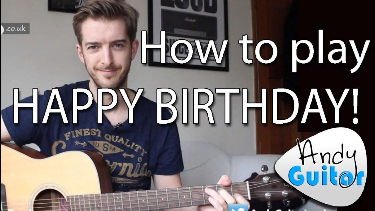 How to play Happy Birthday on Guitar EASY LESSON!