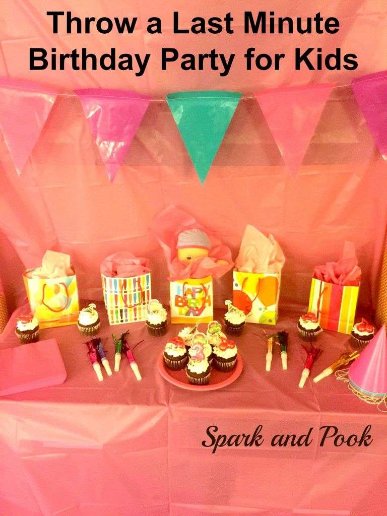 How to Throw a Last Minute Birthday Party for Young Kids ...
