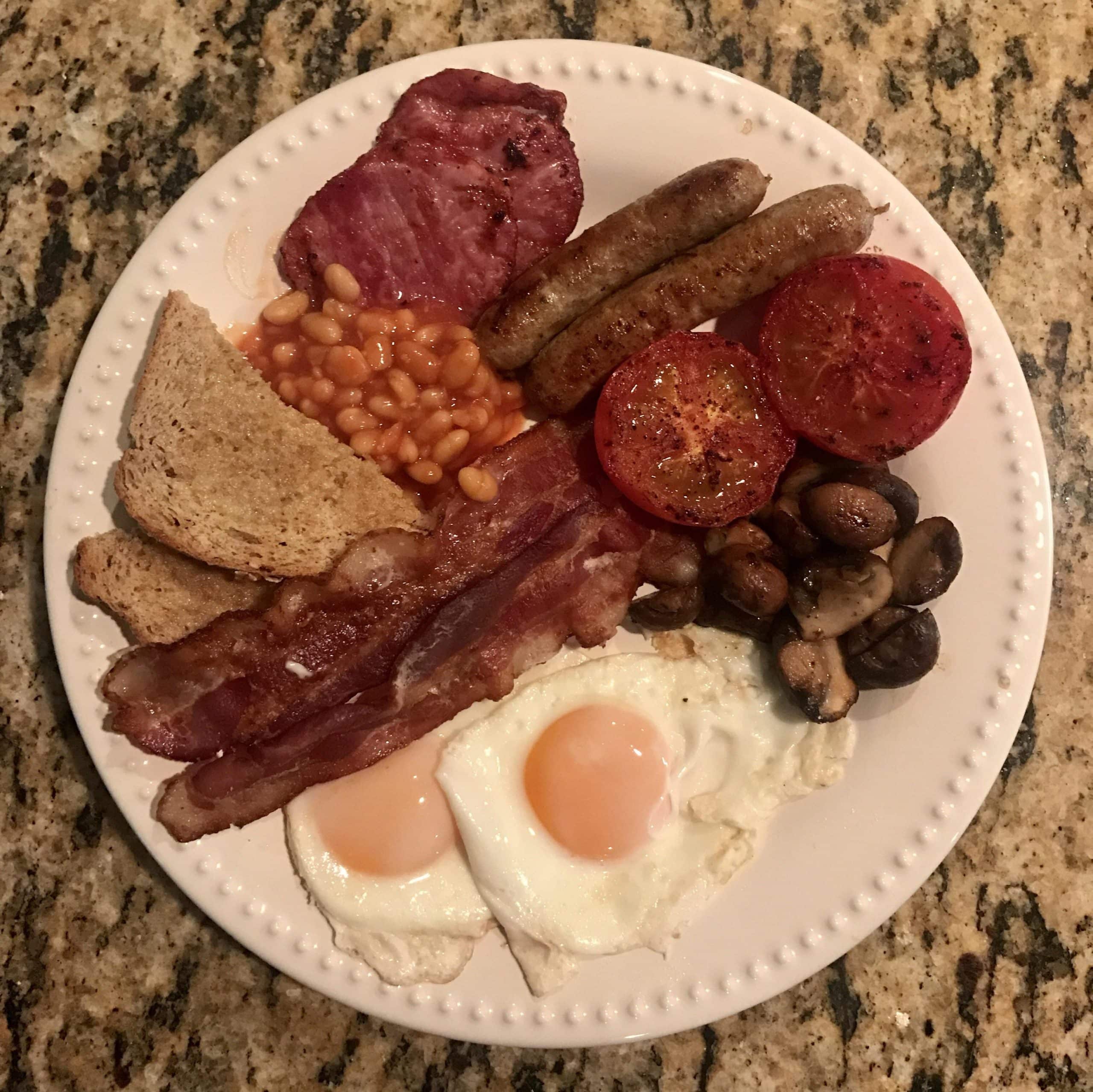 I made a full English breakfast to surprise my wife on her birthday ...
